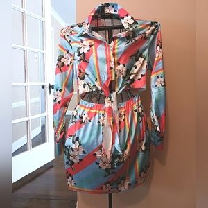 Floral Print Mini Dress